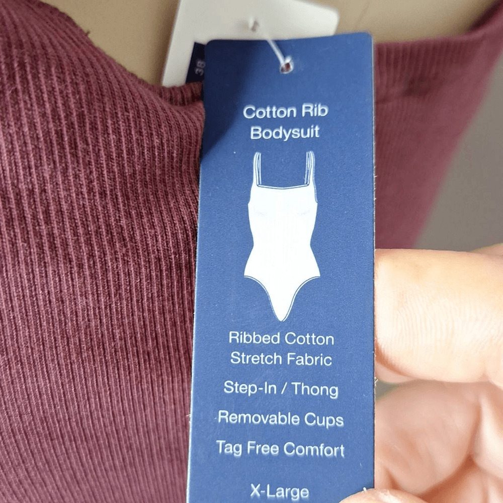 GapBody Women's Logo Comfort Thong Bodysuit Size XL NWT - Picture 7 of 9